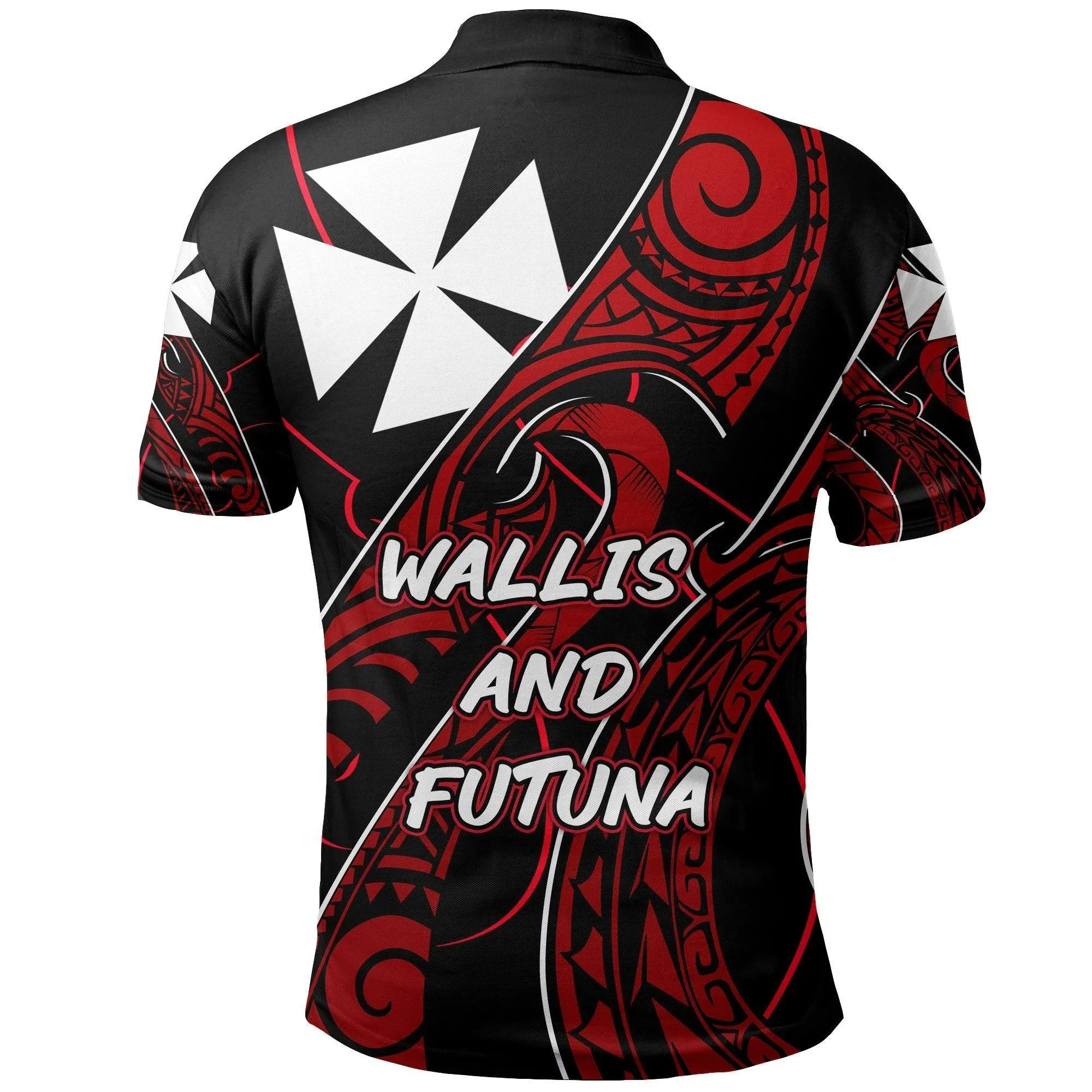 Wallis and Futuna Polo Shirt Rugby Polynesian Tattoo