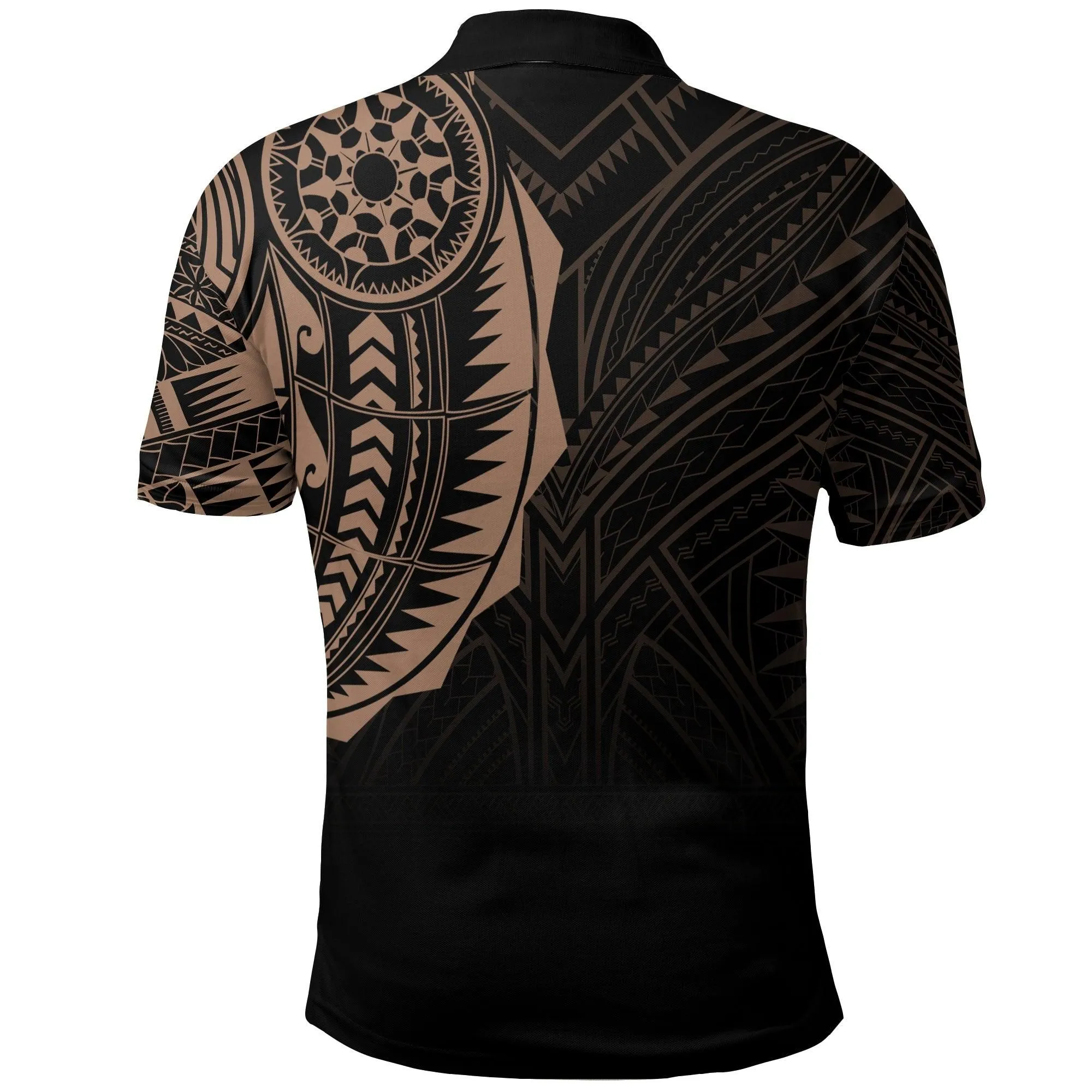 Polynesian Full Sleeve Tattoo Polo Shirt Blush Color LT7