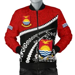 Kiribati Men Bomber Jacket - Road to Hometown K4