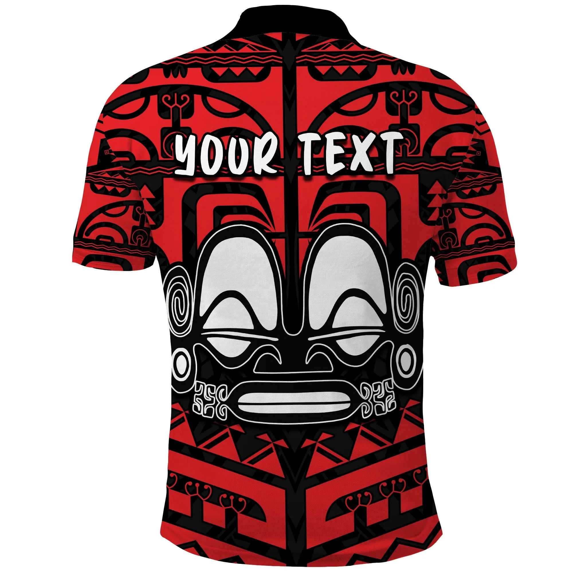 (Custom Personalised) Marquesas Islands Polo Shirt - Marquesas Tattoo Ver.02 LT13
