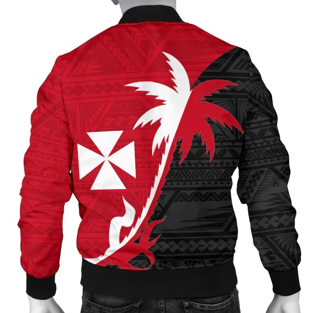 Wallis and Futuna Coconut Tree Mens Bomber Jacket