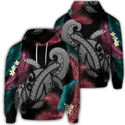 Hawaiian Turtle Polynesian Tropical Hoodie - Ghia Style Gray