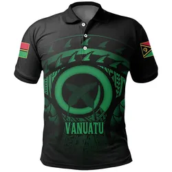Alohawaii Shirt - Polo Shirt Vanuatu Turtle Hibiscus (Green) A02