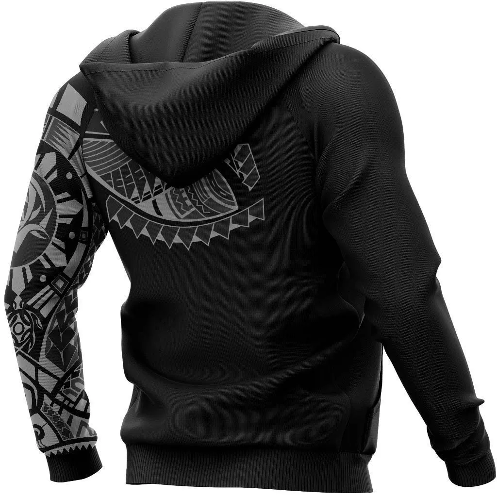 Polynesian Chest Tattoo - Special Hoodie Gray NVD1363
