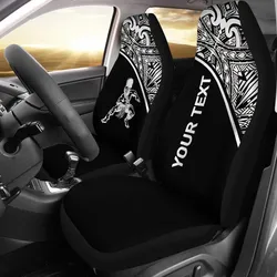 Hawaii Custom Personalised Car Seat Covers - Polynesian Warriors White Curve