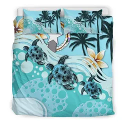 Northern Mariana Islands Blue Turtle Hibiscus CL02120226MDB Bedding Sets