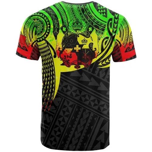 Tonga Polynesian T shirt - Reggae Tattoo Pattern