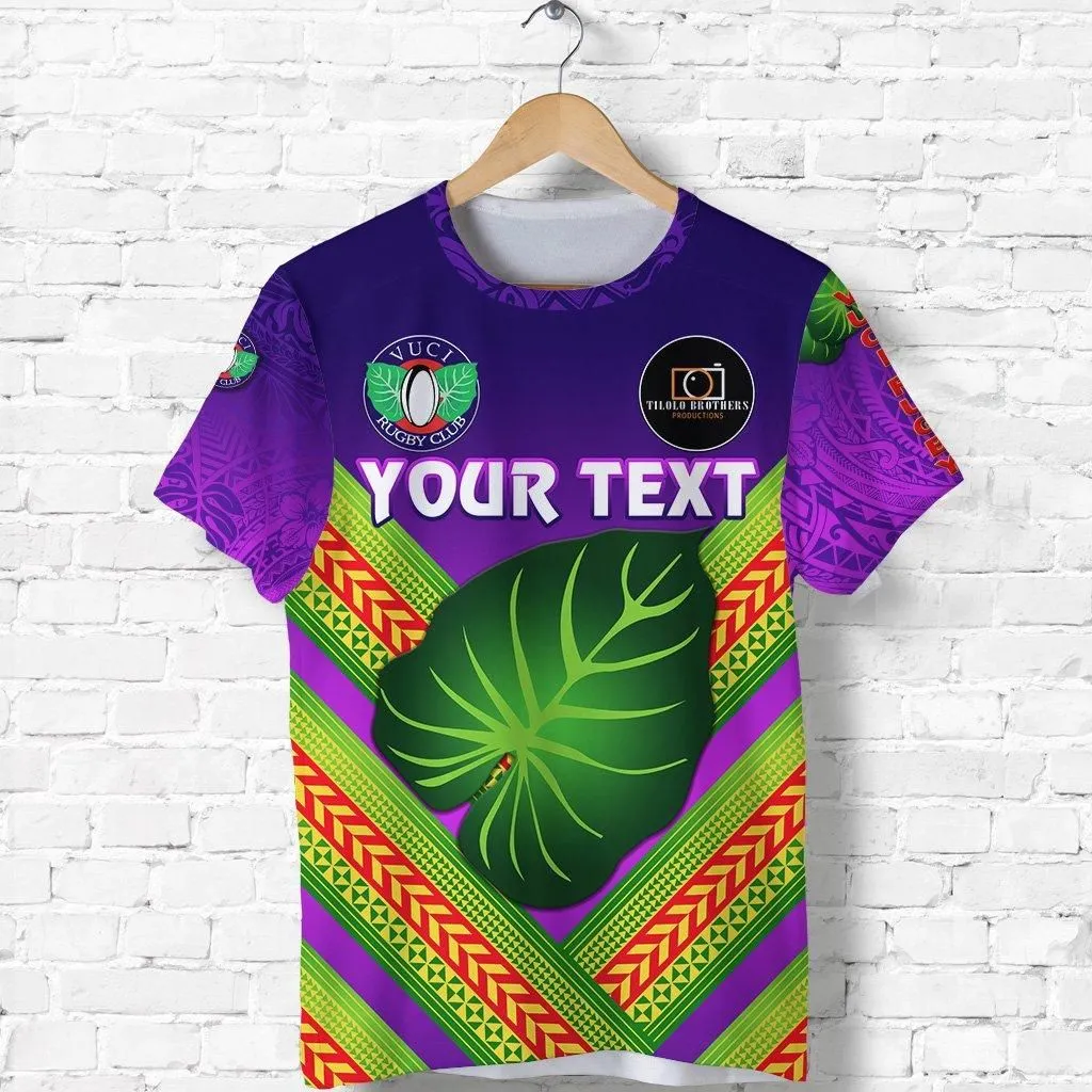 (Custom Personalised) Fiji Vuci Rugby Club T Shirt Creative Style - Purple LT8