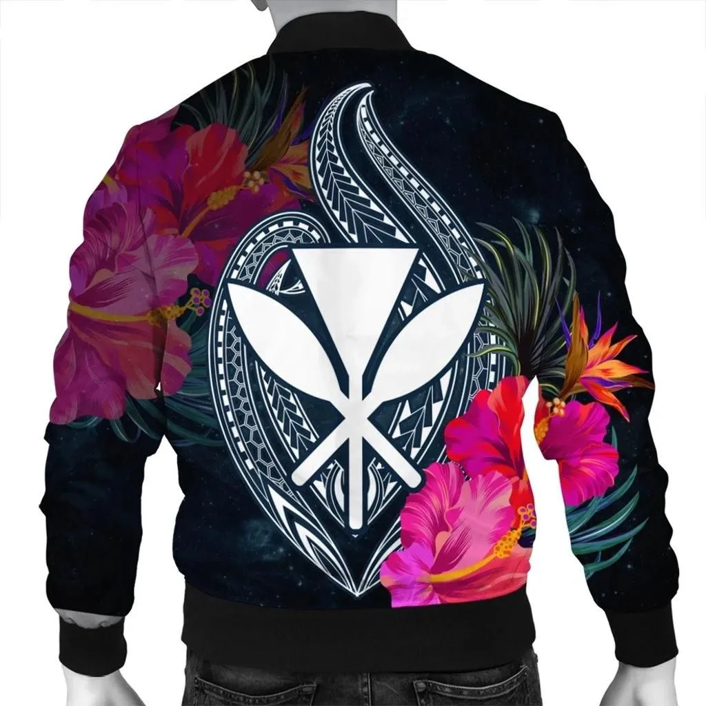 Alohawaii Jacket - Hawaii Kanaka Polynesian Hibiscus Bomber Jacket - AH - J4R