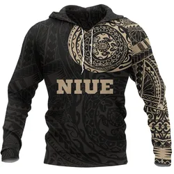 Niue Polynesian Tattoo Style Hoodie