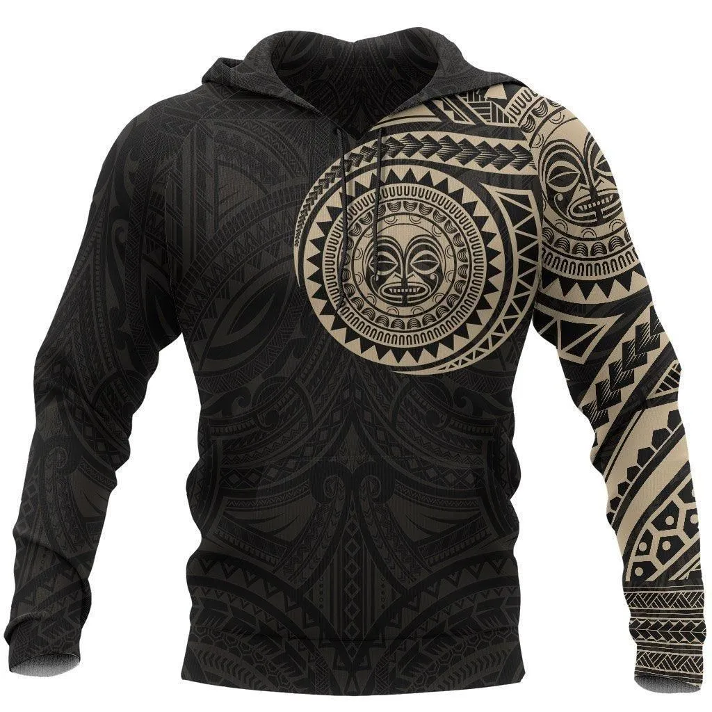 Polynesian Tiki Face™ Tattoo Style Hoodie NVD1339