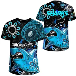 Vibe Hoodie Clothing - Cronulla Sutherland Sharks Indigenous Polynesian Tattoo Style T Shirt