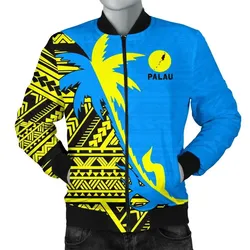 Palau Coconut Tree Men's Bomber Jacket K4