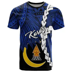 Palau Koror Polynesian T-Shirt - Tribal Wave Tattoo