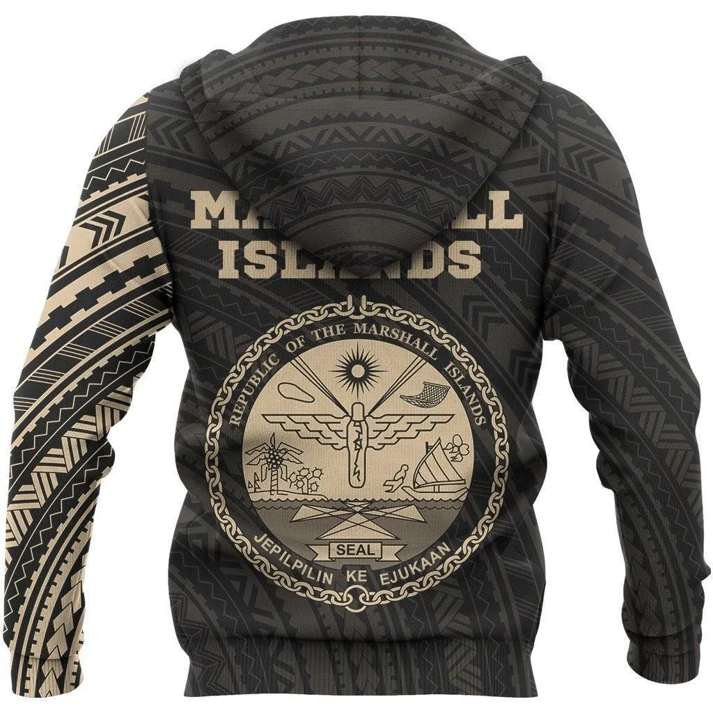 Marshall Islands In My Heart Micronesia Tattoo Style Hoodie