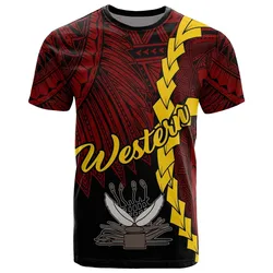 Papua New Guinea Western Province Polynesian T shirt - Tribal Wave Tattoo