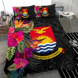 Kiribati Bedding Set - Polynesian Hibiscus Pattern