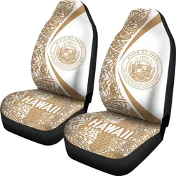 Hawaii Coat Of Arm Polynesian Car Seat Covers - Circle Style 06