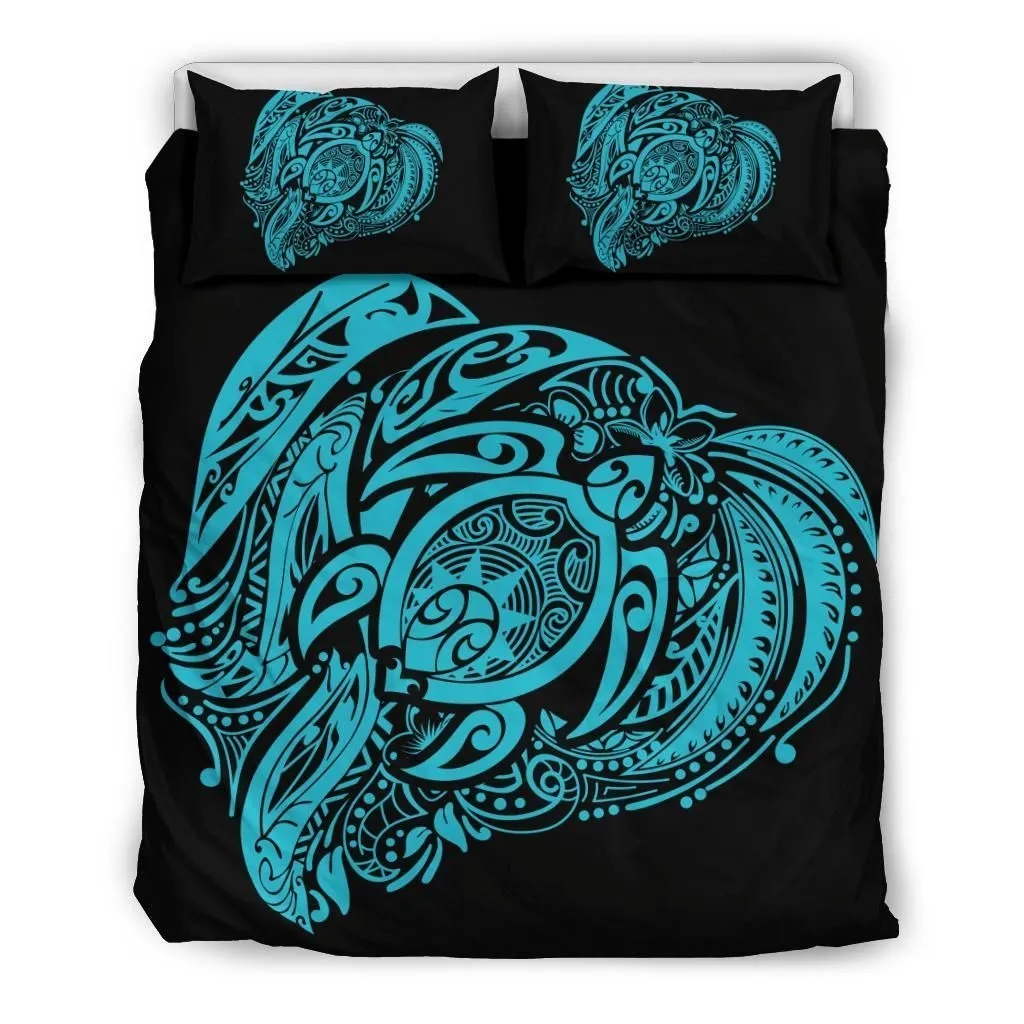 Alohawaii Bedding Set Turtle Hibiscus Polynesian Bedding Set Simple Blue Ah J7 Dhc1712755Dd