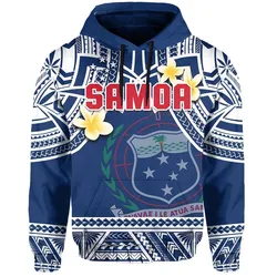 Samoa Hoodie Samoan Plumeria Flowers Mix Polynesian Pattern LT14
