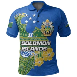 Solomon Islands Independence 43rd Melanesia Tattoo Polo Shirt