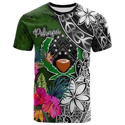 Pohnpei T-Shirt - Turtle Plumeria Banana Leaf - BN11