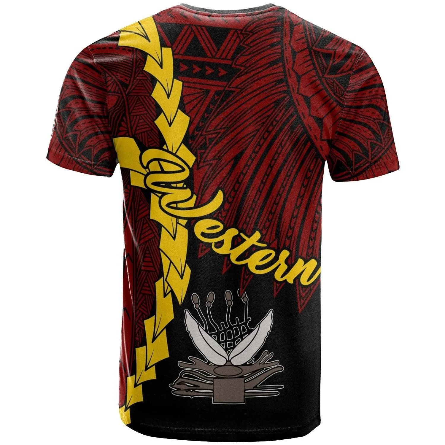 Papua New Guinea Western Province Polynesian T shirt - Tribal Wave Tattoo