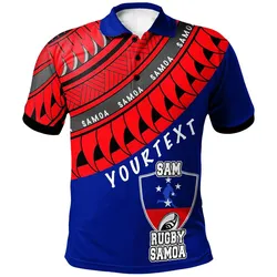 Samoa Custom Personalised Polo-Shirt - Samoa Rugby Fan