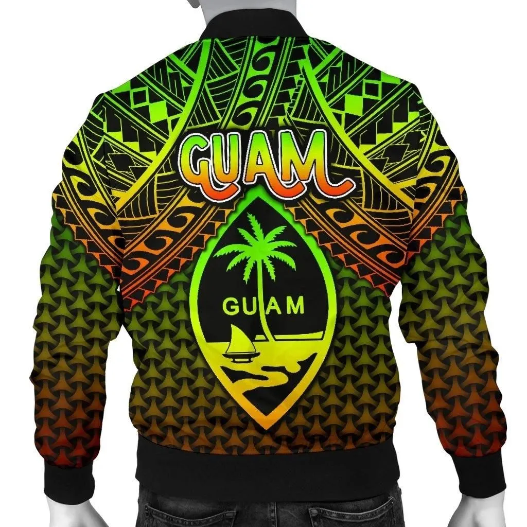 FamilyGater Jacket - Bomber Jacket Polynesian Guam - Reggae Vintage Polynesian Patterns - BN15