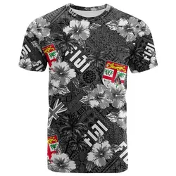 Fiji Hibiscus T Shirt Hawaii Style No.3 LT6