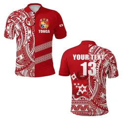 (Custom Personalised) Tonga Rugby Polo Shirt Rustic