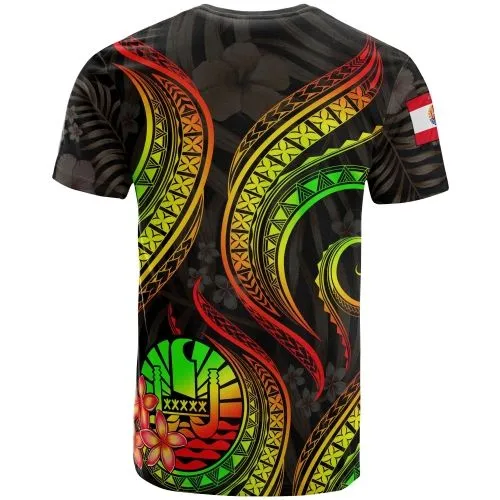 Tahiti Polynesian T shirt - Reggae Plumeria