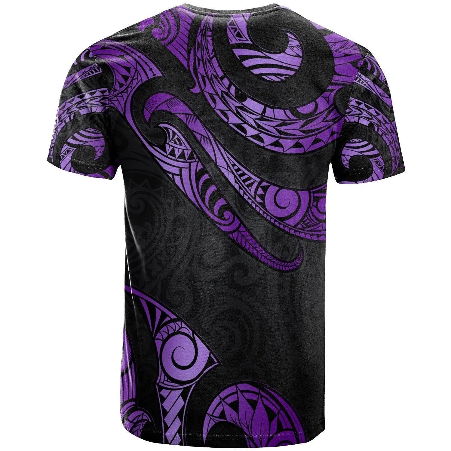 Guam Polynesian Custom Personalised T shirt - Poly Tattoo Purple Version