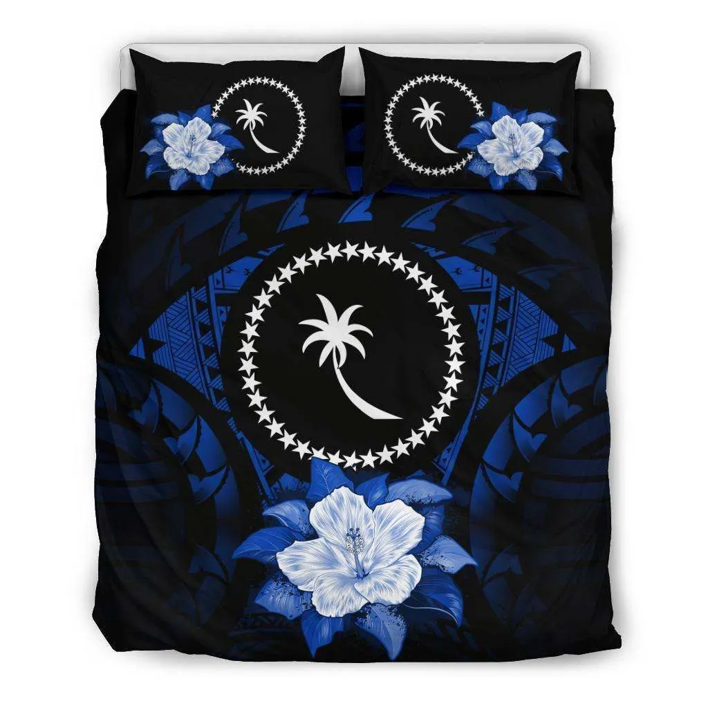 Chuuk Hibiscus Bedding Set Dark Blue Dhc28111712Dd