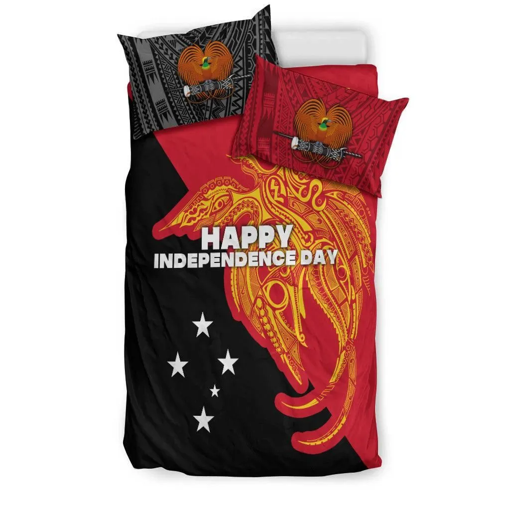 Papua New Guinea Bedding Set Independence Day Flag Style LT16