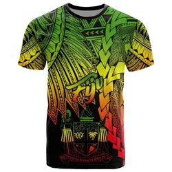 Fiji Polynesian T-Shirt - Tribal Wave Tattoo Reggae