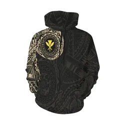 Kanaka Maoli (Hawaiian) Hoodie Tattoo Style Version 2.0 A7