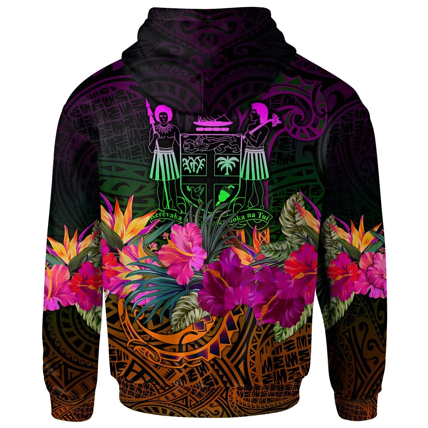 Fiji Hoodie - Summer Hibiscus