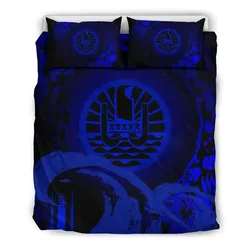 Tahiti Bedding Set - Hibiscus And Wave Blue K7