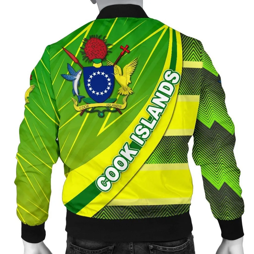 Cook Islands Men Bomber Jacket Victorian Vibes