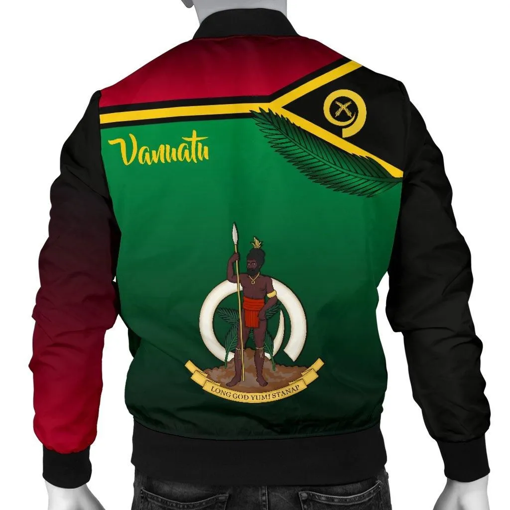 Vanuatu Rugby Mens Bomber Jacket Proud Vibes
