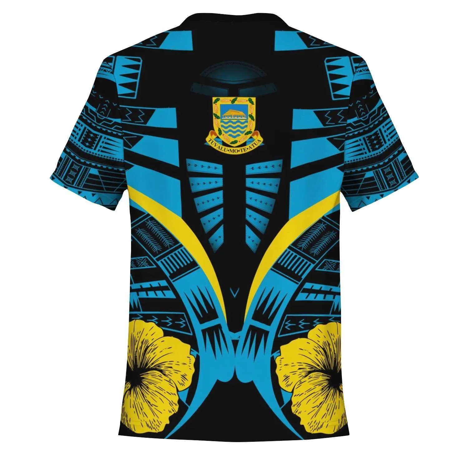 Tuvalu Tattoo T Shirt Hibiscus K7