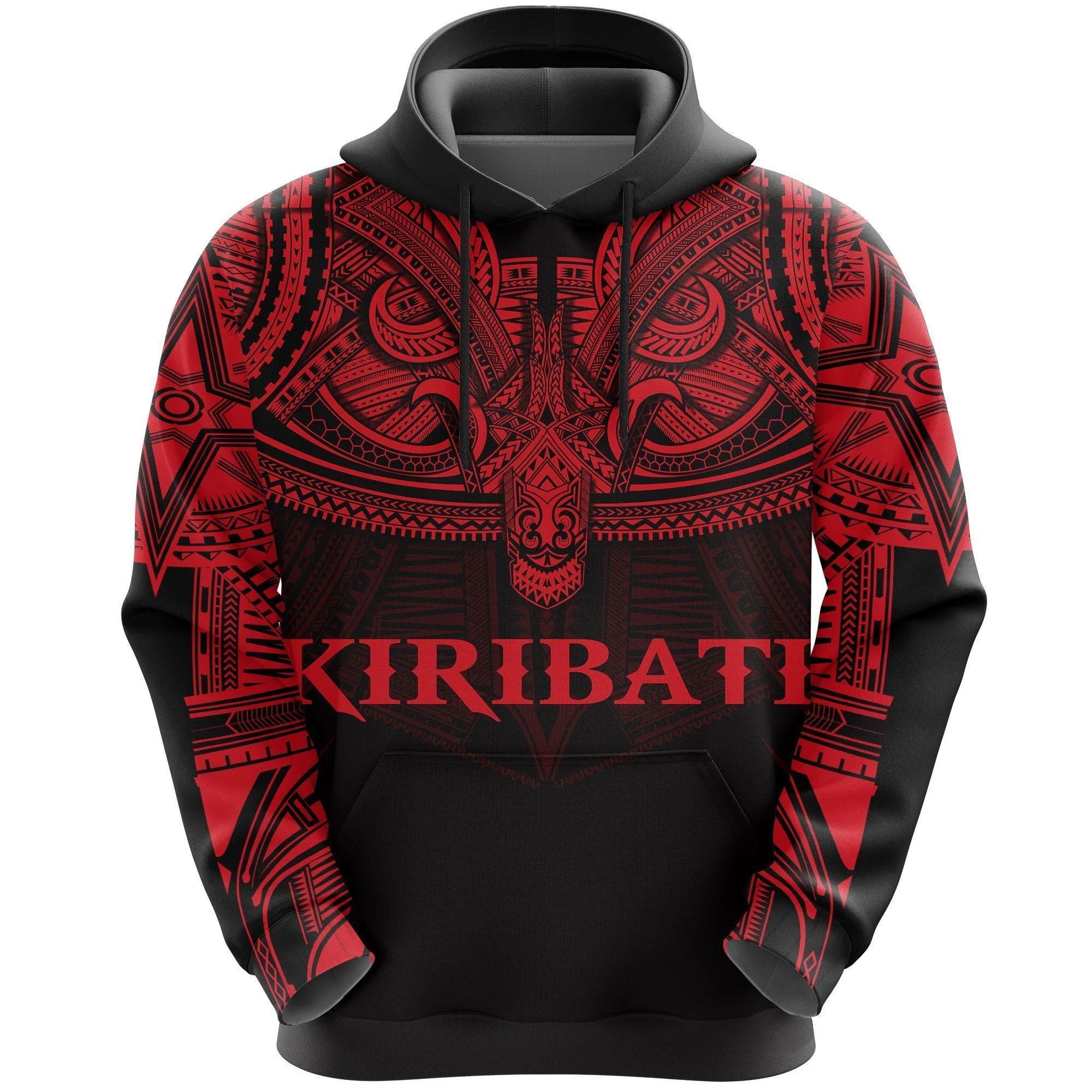 Kiribati Best Tattoo Red Cool Design 3D Printed Sublimation Hoodie Hooded Sweatshirt Comfy Soft And Warm For Men Women S to 5XL CTC17011401