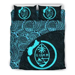 Guam Bedding Set Coat Of Arm Map Polynesian 01 TH7