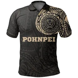 Polynesian Pride Polo Shirt - Pohnpei Polo Shirt Pohnpei Flag Polynesian Tattoo