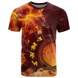 Northern Mariana Islands Polynesian T shirt - Fire Hibiscus