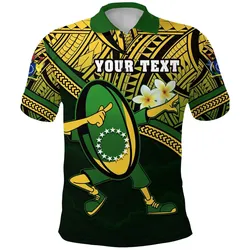 (Custom Personalised) Cook Islands Rugby Polo Shirt Dab Trend Creative