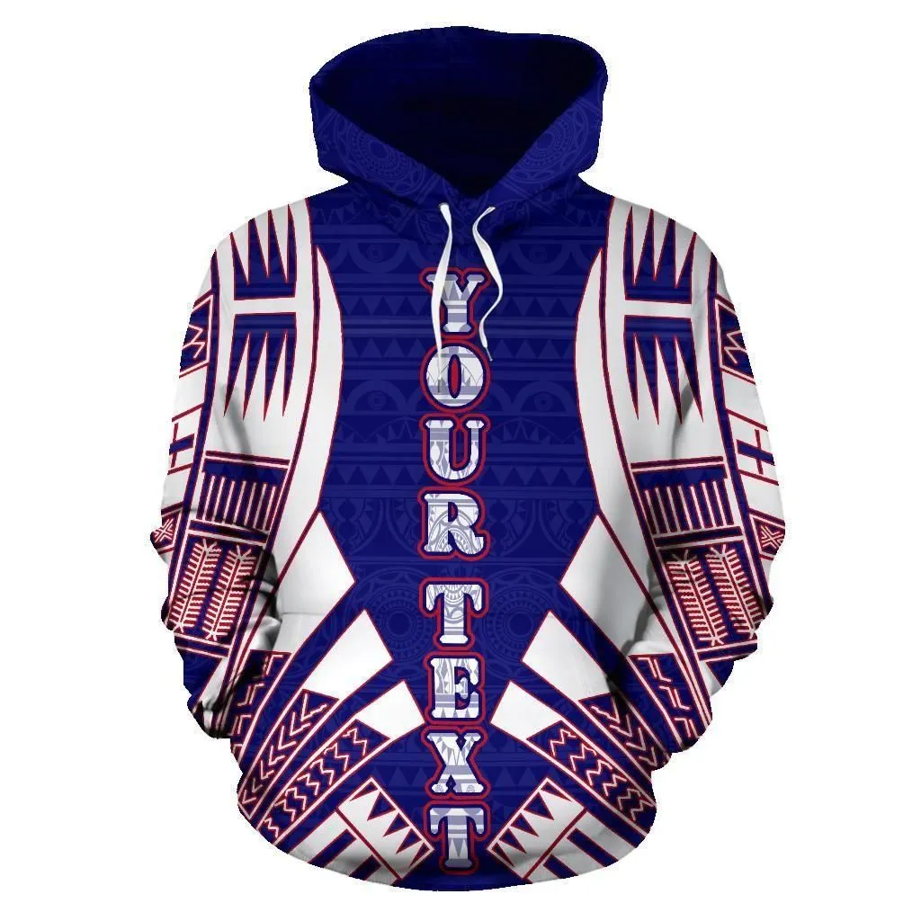 Alohawaii Clothing - Hoodie American Samoa All Over - Flag Tattoo Style Custom - Bn01
