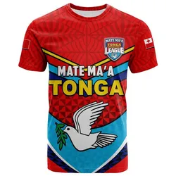 (Custom Personalised) Tonga Mate Maa Rugby T Shirt Jersey LT6