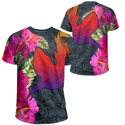Hawaii Polynesian Hibiscus Shark T Shirt Ah Rock Style J5 Hawaiian Shorts Beach Short Sleeve